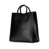 グッチ バンブー ダイアナ ラージ シェリーライン トートバッグ ショルダーバッグ 2WAY 703218 ブラック レザー レディース GUCCI 【中古】